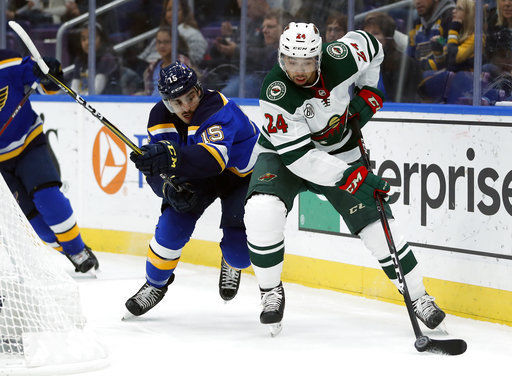 Granlund scores in third to lift Wild over Blues 3-2.